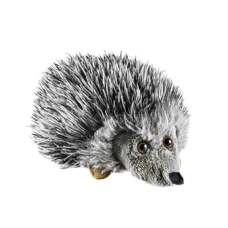 Soft toy hedgehog stock photo