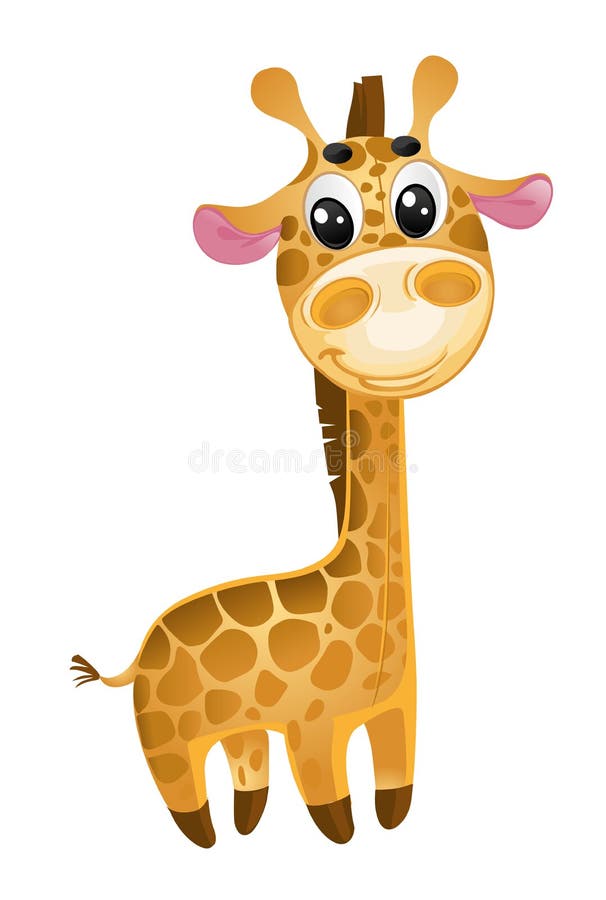 Soft toys - baby giraffe. vector