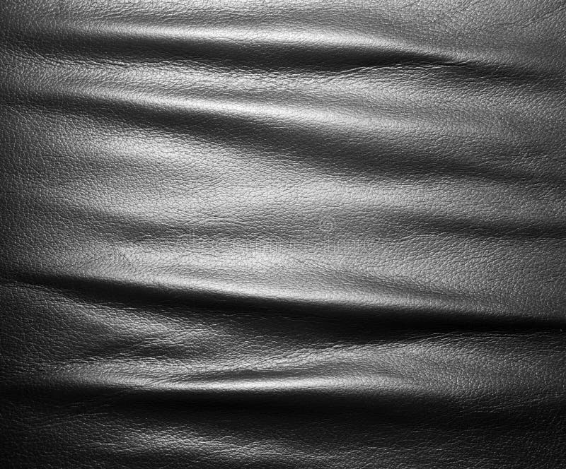 Soft Wrinkled Black Leather Stock Photo - Image of empty, cover: 30556034