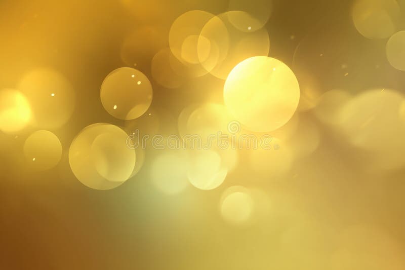 Soft Yellow Background with Bokeh Light Spots and Smooth Gradient royalty free illustration
