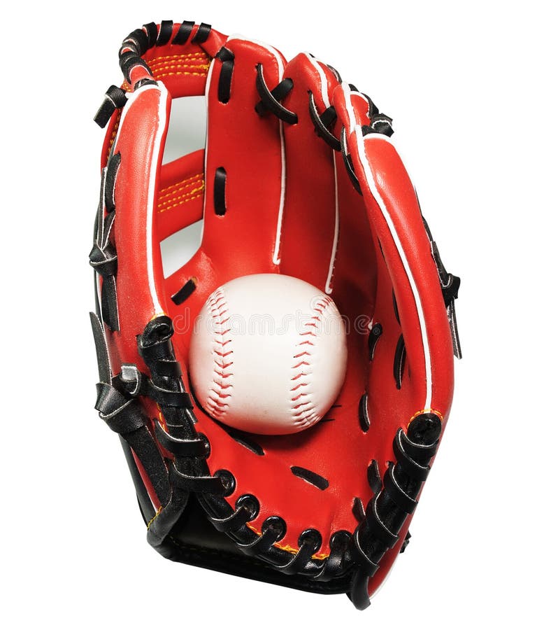 Softball Gloves On White Background 0185 Stock Photo Image of object