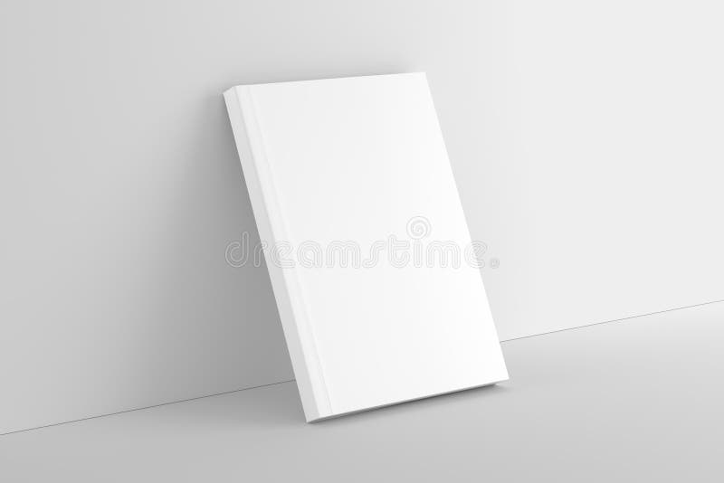 Softcover Book Cover White Blank Mockup Stock Illustration