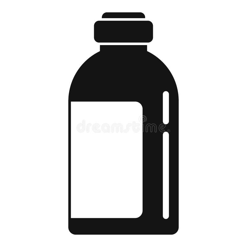 Chemical Bottle Vector Icon For Science Laboratory Stock Vector