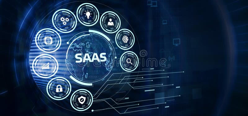 Software as a Service SaaS. Software concept. Business, modern technology, internet and networking concept.