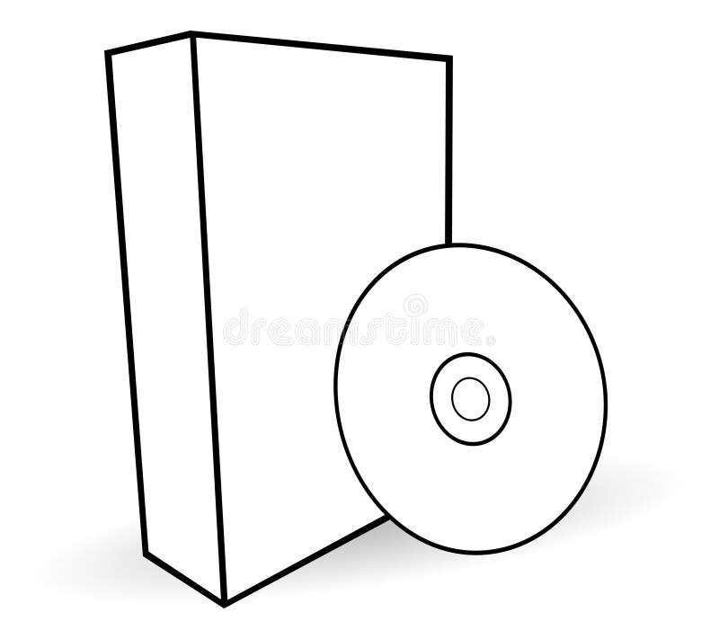 Software box vector illustration Software box vector illustration