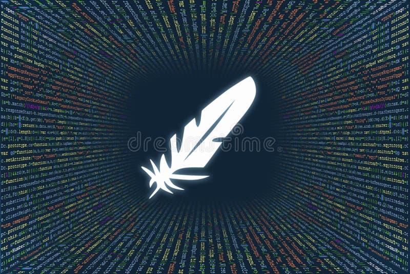 Software developer program code abstract computer program code lines of code javascript css and html hacking coding concept स्टॉक इलस्ट्रेशन