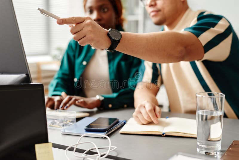 Software Developer in Training Stock Photo Image of black