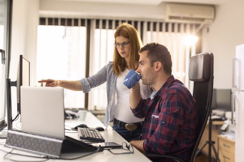 Software developers working royalty free stock photography