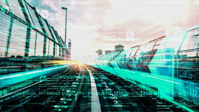 Software development, application programming code and tacit computer coding. Concept of smart digital transformation and technology disruption that changes global trends in new information era. Programming coding script java stock images, royalty-free photos and pictures