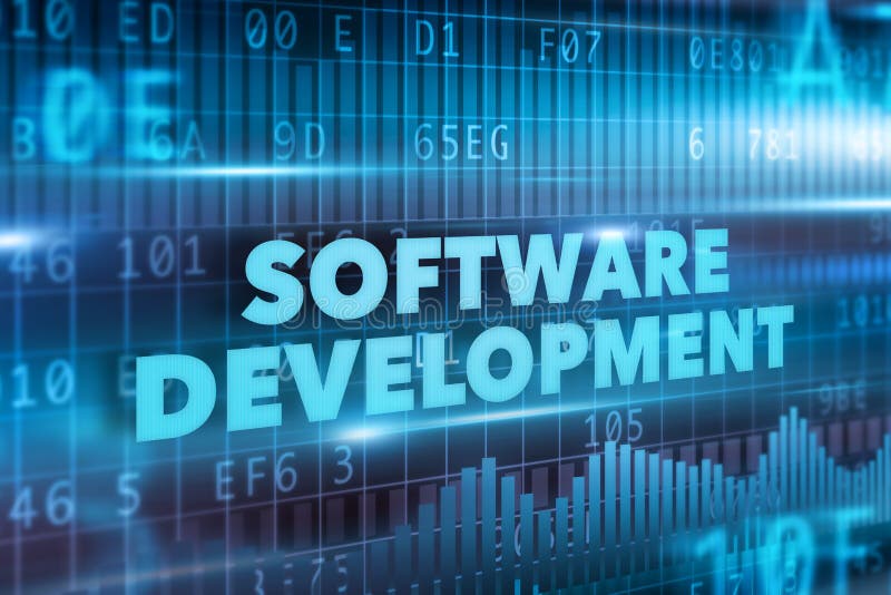 Software development concept royalty free illustration