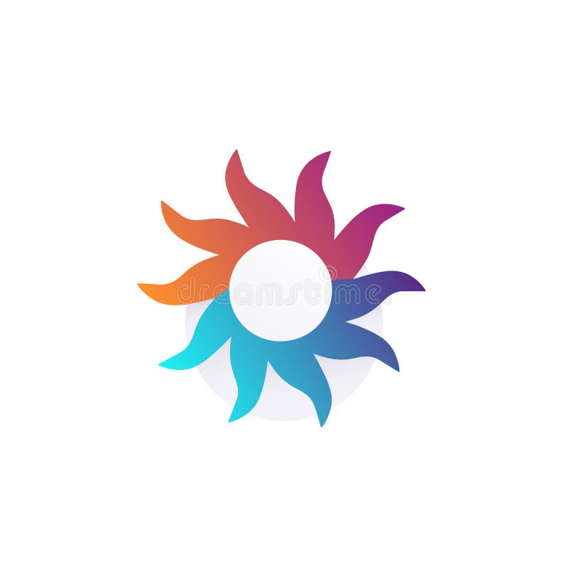 Software development cycle gradient colorful logo stock illustration