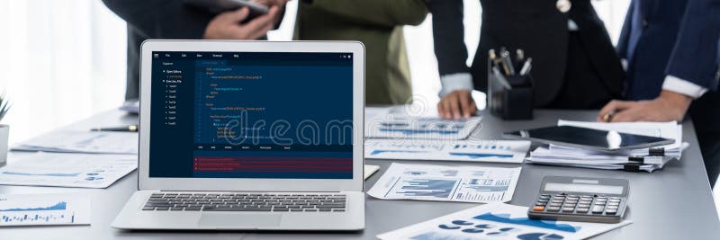 Software development programming on computer screen for brisk application. And program coding. Coding program code stock images, royalty-free photos and pictures