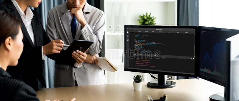 Software development programming on computer screen for brisk application. And program coding. Coding program code stock images, royalty-free photos and pictures