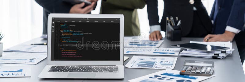 Software development programming on computer screen for brisk application. And program coding. Coding program code stock images, royalty-free photos and pictures