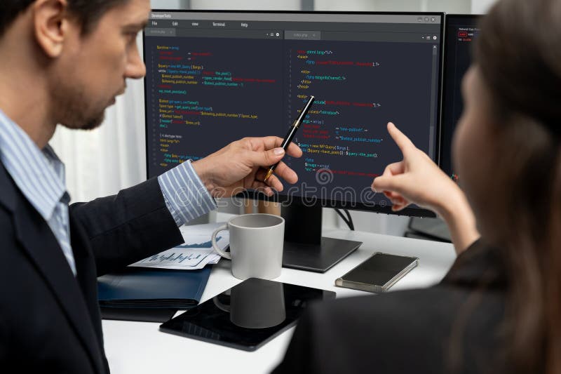 Software development programming on computer screen for brisk application. And program coding. Coding program code stock images, royalty-free photos and pictures