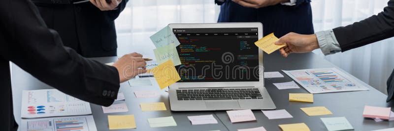 Software development programming on computer screen for brisk application. And program coding. Coding program code stock images, royalty-free photos and pictures
