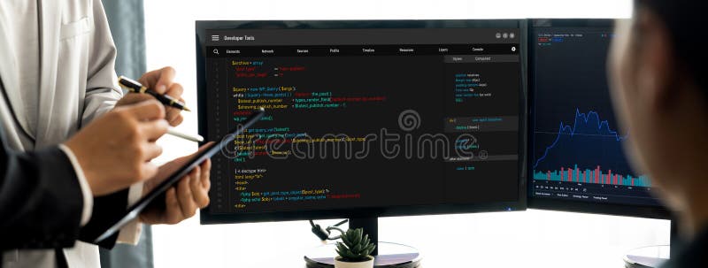 Software development programming on computer screen for brisk application. And program coding. Coding program code stock images, royalty-free photos and pictures