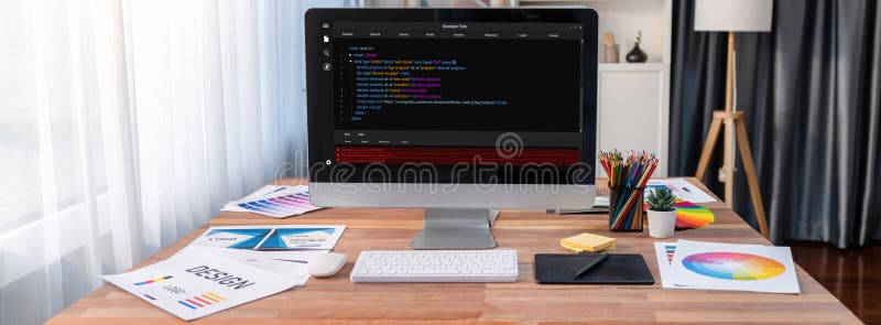Software development programming on computer screen for brisk application. And program coding. Coding program code stock images, royalty-free photos and pictures