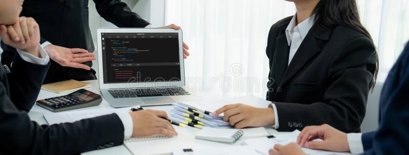 Software development programming on computer screen for brisk application. And program coding. Development code programming script stock images, royalty-free photos and pictures