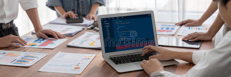 Software development programming on computer screen for brisk application. And program coding. Coding software development programming program code stock images, royalty-free photos and pictures