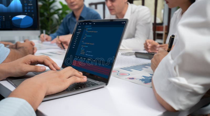 Software development programming on computer screen for brisk application. And program coding. Coding program code stock images, royalty-free photos and pictures