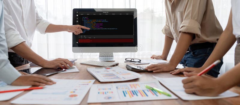 Software development programming on computer screen for brisk application. And program coding. Coding program code stock images, royalty-free photos and pictures