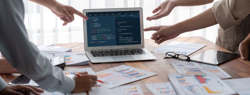 Software development programming on computer screen for brisk application. And program coding. Coding software development programming program code stock images, royalty-free photos and pictures