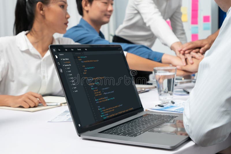 Software development programming on computer screen for brisk application. And program coding. Coding program code stock images, royalty-free photos and pictures