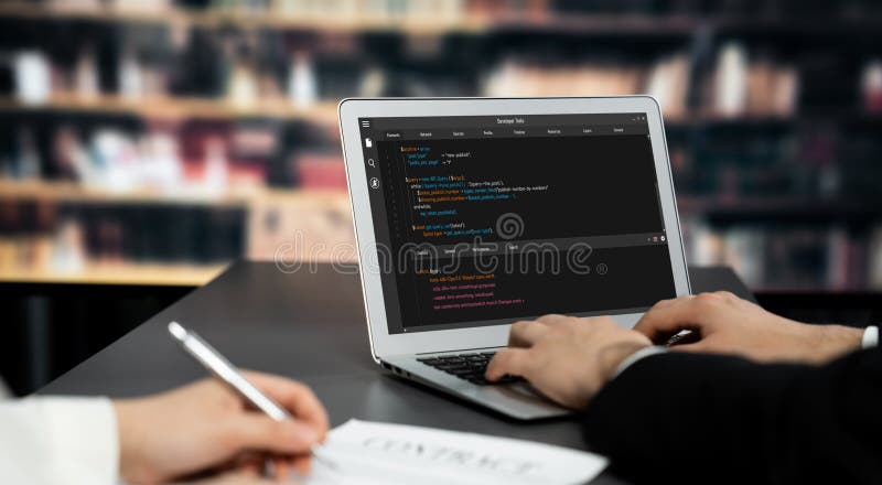 Software development programming on computer screen for brisk application. And program coding. Coding software development programming program code stock images, royalty-free photos and pictures