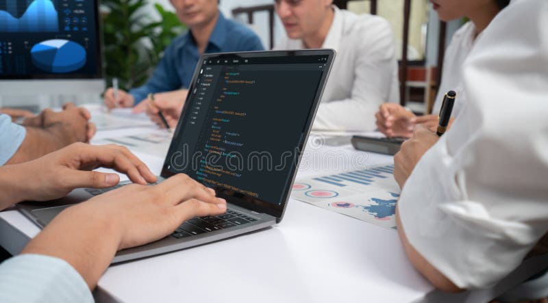 Software development programming on computer screen for brisk application. And program coding. Coding software development programming program code stock images, royalty-free photos and pictures