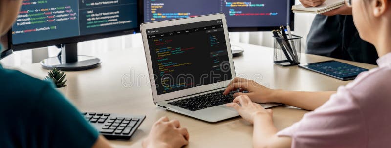 Software development programming on computer screen for brisk application. And program coding. Coding software development programming program code stock images, royalty-free photos and pictures