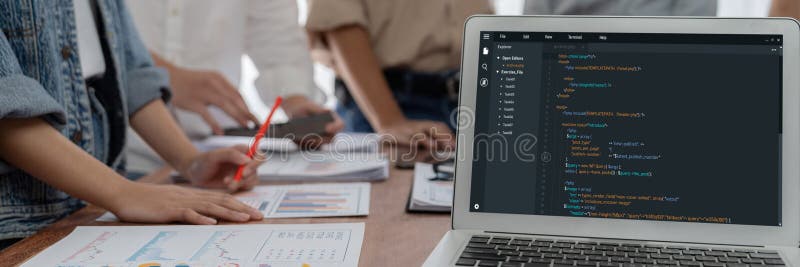 Software development programming on computer screen for brisk application. And program coding. Coding software development programming program code stock images, royalty-free photos and pictures