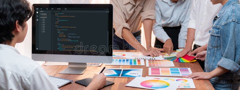 Software development programming on computer screen for brisk application. And program coding. Coding software development programming program code stock images, royalty-free photos and pictures