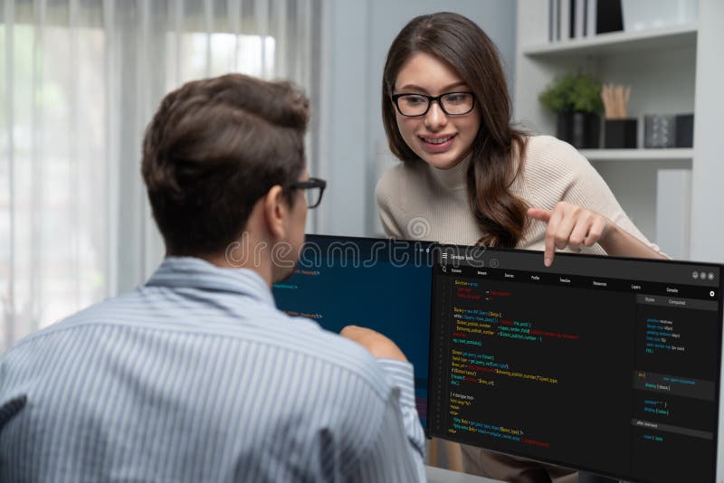 Software development programming on computer screen for brisk application and program coding software development programming on στοκ φωτογραφίες με δικαίωμα ελεύθερης χρήσης