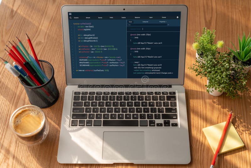 Software development programming on computer screen for modish application. And program coding. Coding program code stock images, royalty-free photos and pictures