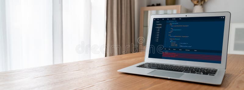 Software development programming on computer screen for modish application. And program coding. Coding program code stock images, royalty-free photos and pictures