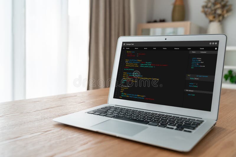 Software development programming on computer screen for modish application. And program coding. Coding program code stock images, royalty-free photos and pictures