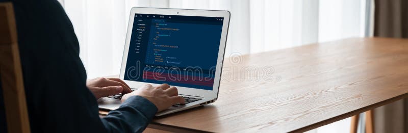 Software development programming on computer screen for modish application. And program coding. Coding program code stock images, royalty-free photos and pictures