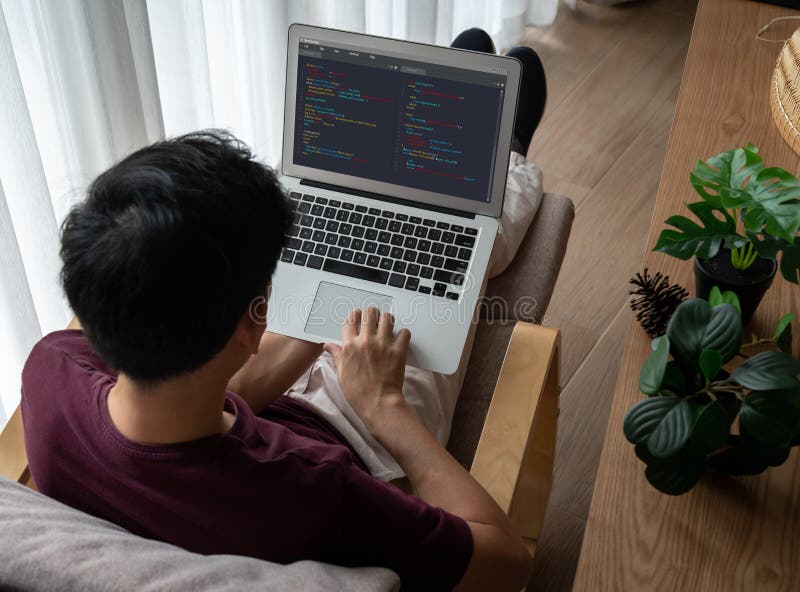 Software development programming on computer screen for modish application and program coding. Programming coding script java stock images, royalty-free photos and pictures