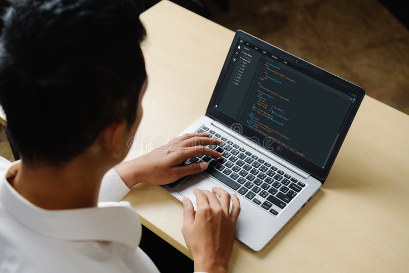 Software development programming on computer screen for modish application and program coding. Programming coding script java stock images, royalty-free photos and pictures