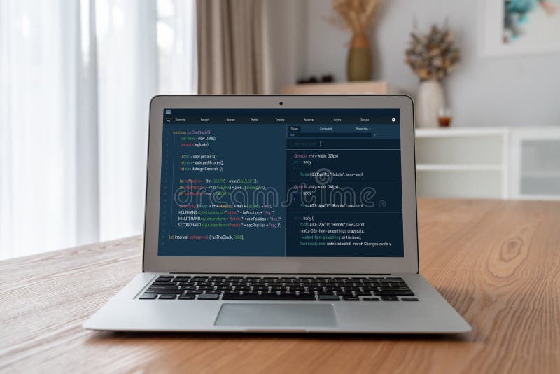 Software Development Programming on Computer Screen for Modish ...