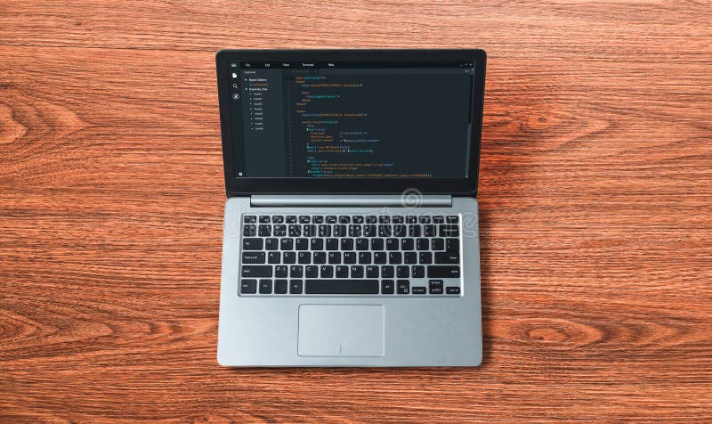 Software development programming on computer screen for modish application. And program coding. Coding software development programming program code stock images, royalty-free photos and pictures