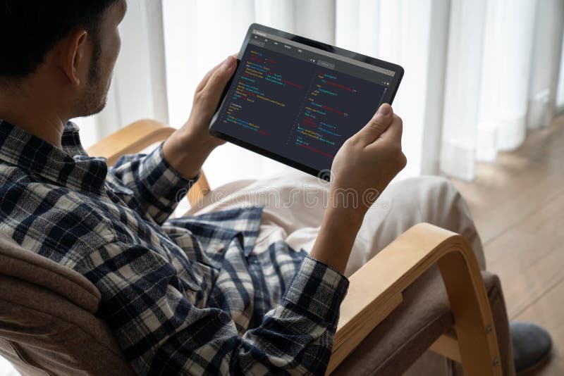 Software development programming on computer screen for modish application. And program coding. Coding software development programming program code stock images, royalty-free photos and pictures