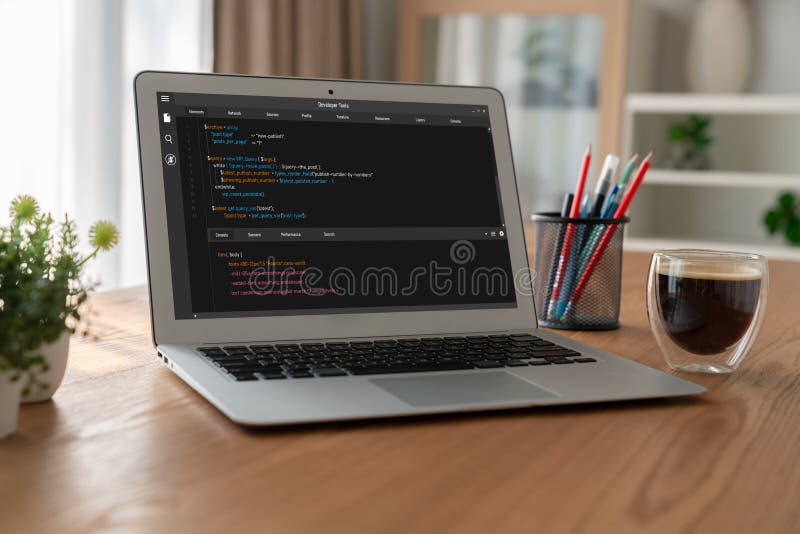 Software development programming on computer screen for modish application. And program coding. Coding software development programming program code stock images, royalty-free photos and pictures