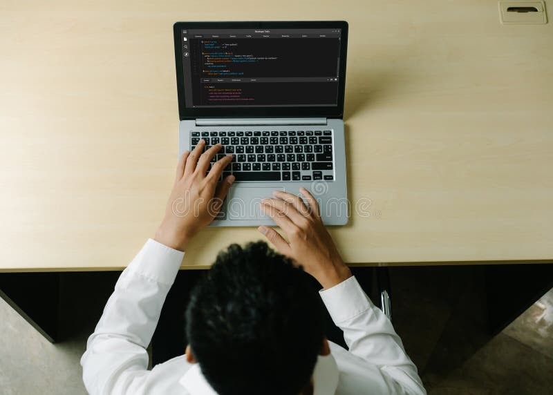 Software development programming on computer screen for modish application. And program coding. Coding software development programming program code stock images, royalty-free photos and pictures