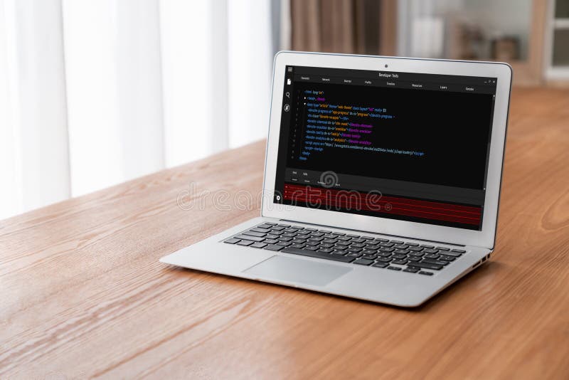 Software development programming on computer screen for modish application. And program coding. Coding software development programming program code stock images, royalty-free photos and pictures