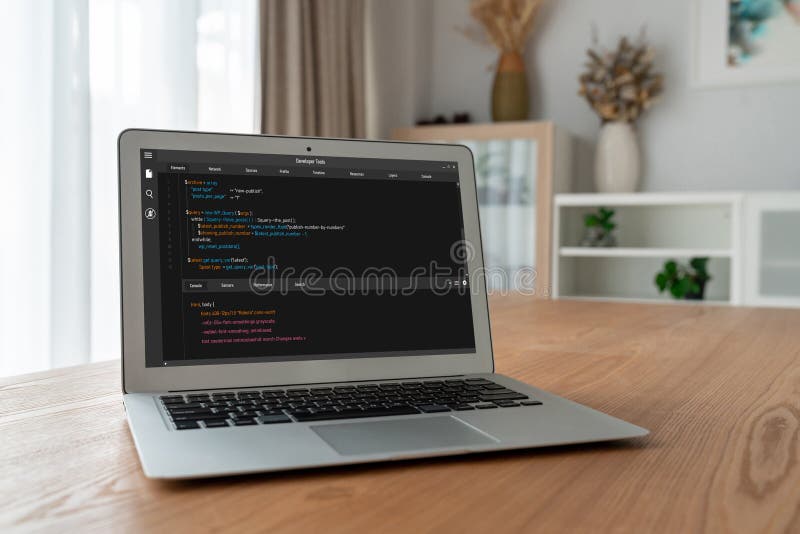 Software development programming on computer screen for modish application. And program coding. Coding software development programming program code stock images, royalty-free photos and pictures