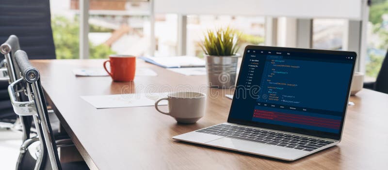 Software development programming on computer screen for modish application. And program coding. Coding software development programming program code stock images, royalty-free photos and pictures