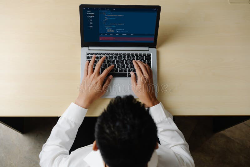 Software development programming on computer screen for modish application. And program coding. Coding software development programming program code stock images, royalty-free photos and pictures