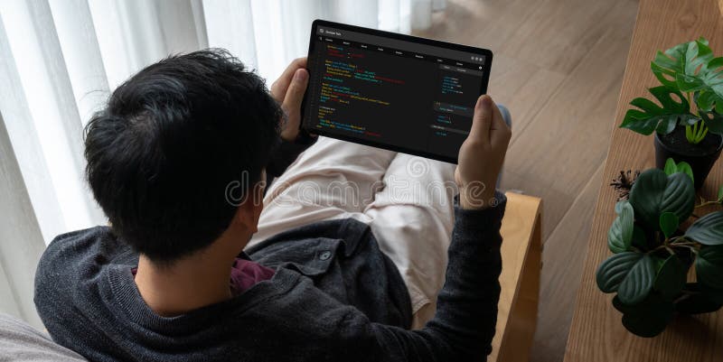 Software development programming on computer screen for modish application. And program coding. Coding software development programming program code stock images, royalty-free photos and pictures